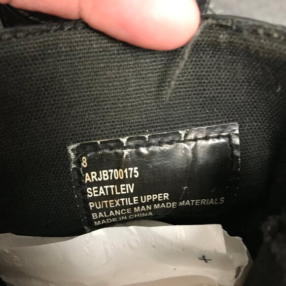 ROXY Seattle IV Black Faux Leather Zip Up Combat Moto Ankle Boots Womens Size 8 - Picture 10 of 11